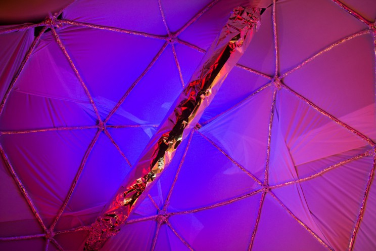 Part of the scifi decoration at the Star and Shadow Cinema, 2014